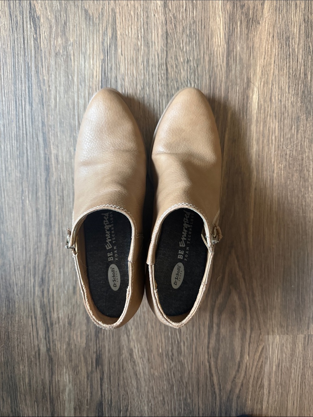 Dr. Scholl's Tan Leather Ankle Booties